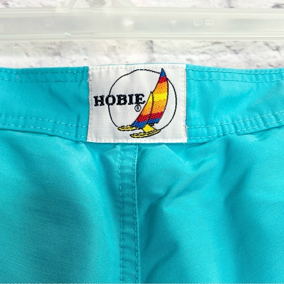VTG Hobie Mens Retro Swim Trunks Size M Colorblock Pastel Rainbow Old School - Picture 5 of 9